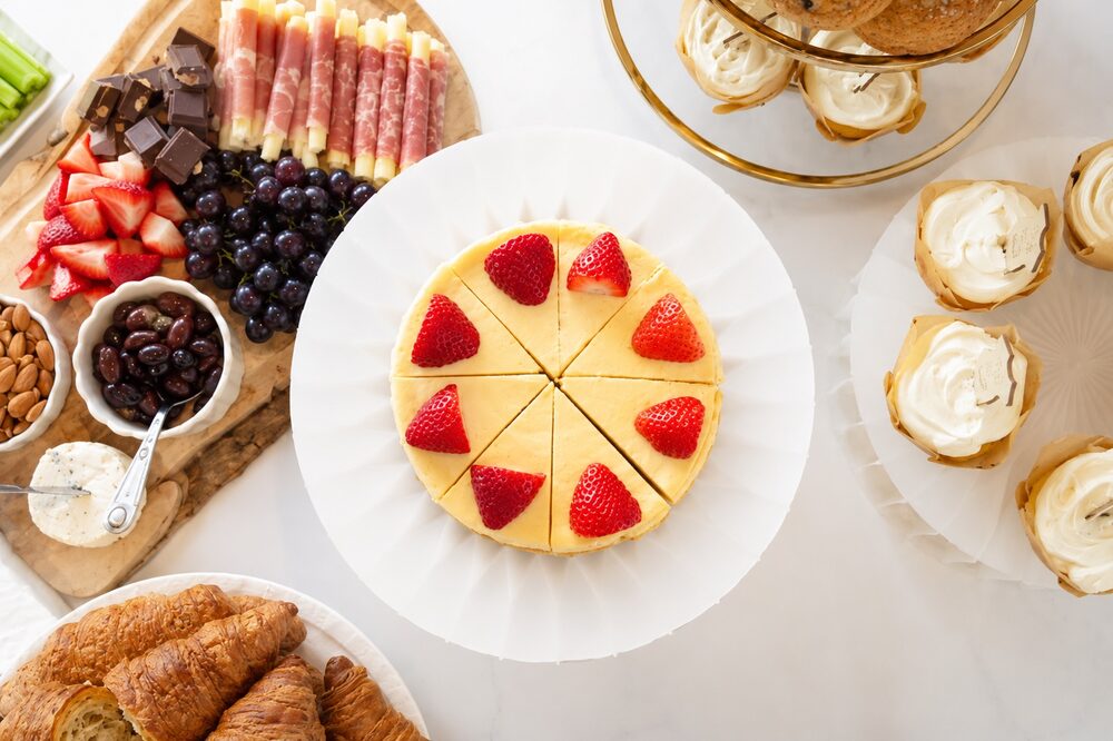 Sweets and grazing spread from above